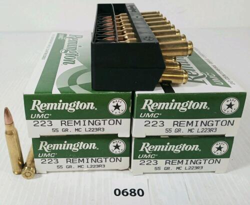 AMMO: 80X REMINGTON UMC .223 REM - 55GR - JHP