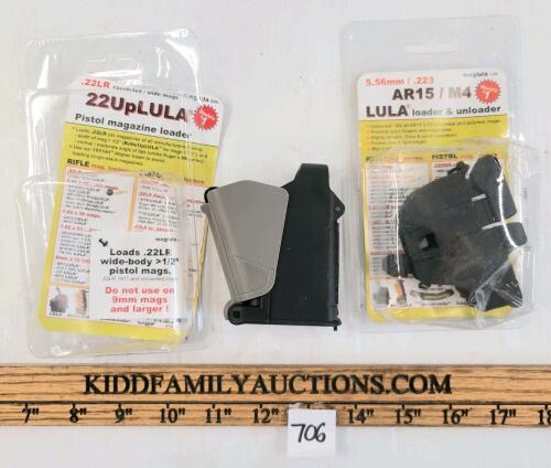 LOT OF 2 - MAGULA .22LR & AR15 MAG LOADERS