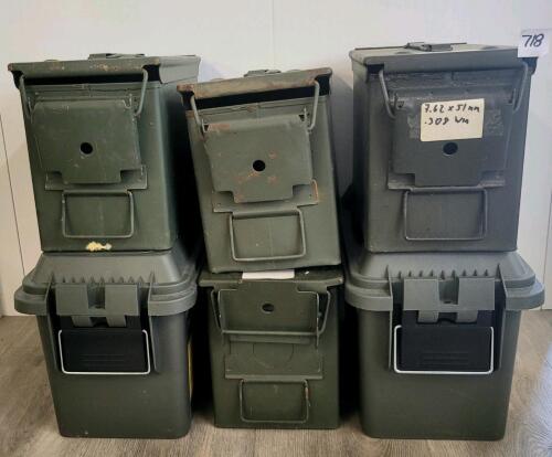 LOT OF 6 - AMMO CRATES