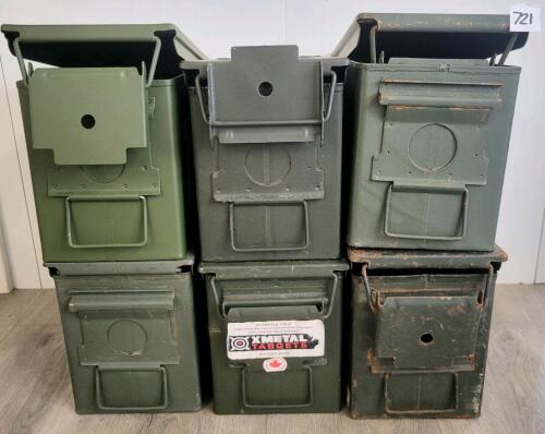 LOT OF 6 - AMMO CRATES
