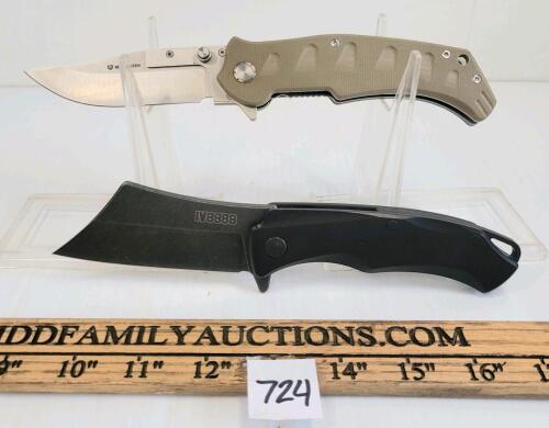 LOT OF 2 - BASTION FOLDING KNIVES