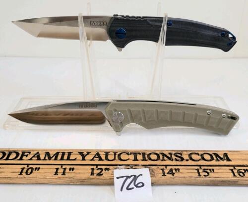 LOT OF 2 - IV8888 FOLDING KNIVES