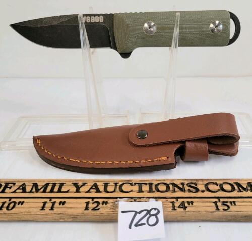 IV8888 KNIFE W/ LEATHER SHEATH