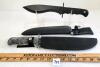 LOT OF 2 - CANADA AMMO KNIVES W/ SHEATHS