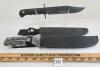 LOT OF 2 - CANADA AMMO KNIVES W/ SHEATHS