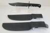 LOT OF 2 - CANADA AMMO KNIVES W/ SHEATHS - 2