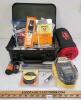 JOB LOT - CLEANING TOOLS, BORE LIGHT, HARD HANDGUN CASE, LAYOUT MAT, ETC
