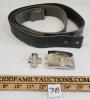 LOT OF 3 - WWII GERMAN KRIEGSMARINE BELT BUCKLE & LEATHER BELT STRAPS