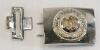 LOT OF 3 - WWII GERMAN KRIEGSMARINE BELT BUCKLE & LEATHER BELT STRAPS - 3
