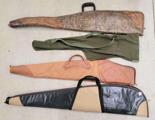 LOT OF 4 - SOFT LONG GUN CASES
