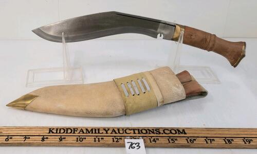 INDIAN KUTHRA KNIFE W/ SCABBARD