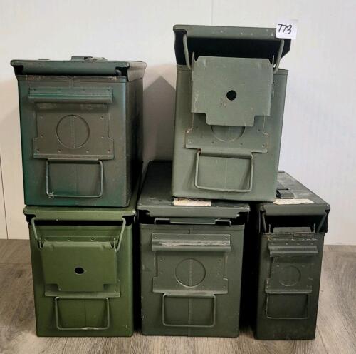 LOT OF 5 - AMMO CRATES