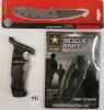 LOT OF 3 - U.S. ARMY RESCUE, KERSHAW & U.S. FLAG FOLDING KNIVES