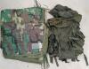 LOT OF 3 - CHINOOK LIFE FORCE FIELD BAG & WET WEATHER CAMO PONCHOS