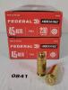 AMMO: 100X FEDERAL AMERICAN EAGLE .45 AUTO - 230GR - FMJ