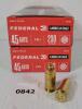 AMMO: 100X FEDERAL AMERICAN EAGLE .45 AUTO - 230GR - FMJ