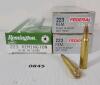 AMMO: 60X FEDERAL & REMINGTON UMC - 55GR - HI-SHOK SP & MC