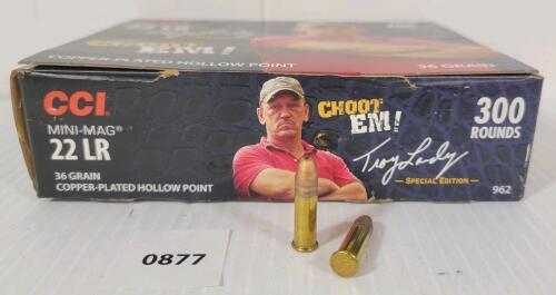 AMMO: 300X CCI MINI-MAG .22 LR - 36GR - HP