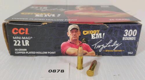 AMMO: 299X CCI MINI-MAG .22 LR - 36GR - HP