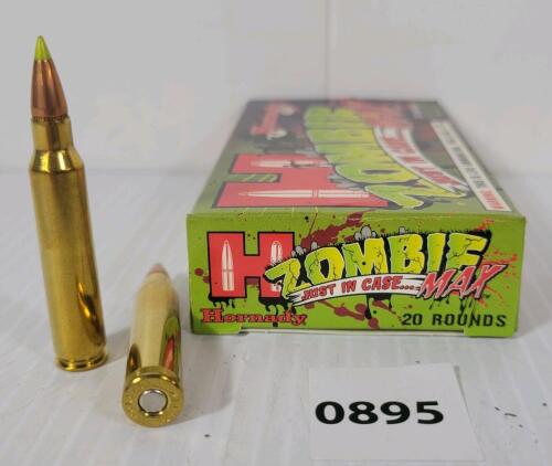 AMMO: 20X HORNADY ZOMBIE .223 REM - 55GR - Z-MAX