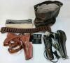 JOB LOT - MISC LEATHER STRAPS, SLINGS, BELTS, SHELL CARRIERS, ETC - 2