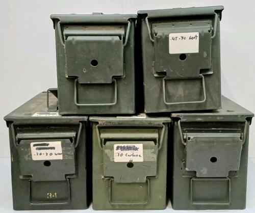 LOT OF 5 - AMMO CRATES