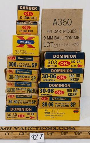 QTY OF COLLECTIBLE AMMO BOXES