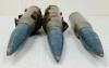 LOT OF 3 - 20MM TRAINING RNDS W/ LINKS - 3