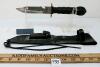 SURVIVAL KNIFE W/ LEATHER SHEATH