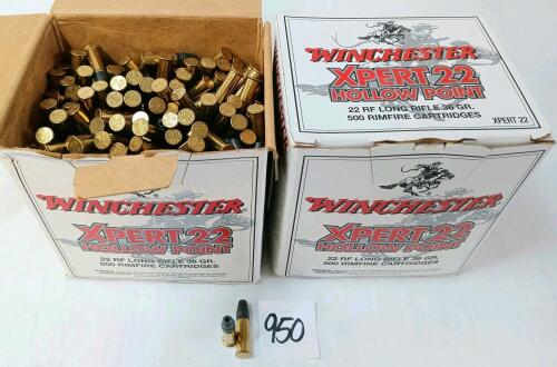 AMMO: APPROX 1000X WINCHESTER XPERT .22LR - 36GR