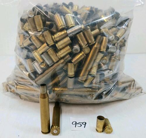 BRASS: 14LBS ASSORTED BRASS - ONCE FIRED