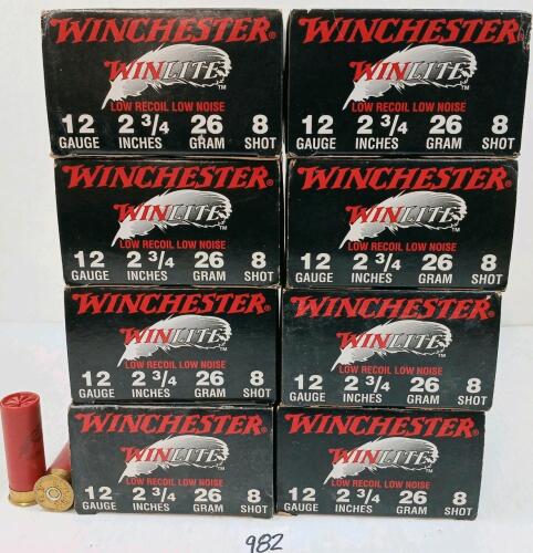 AMMO: 200X WINCHESTER 12GA - 2-3/4IN - NO. 8 SHOT