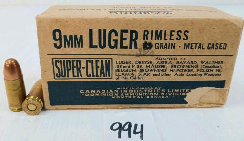 AMMO: 50X CIL SUPER-CLEAN 9MM LUGER