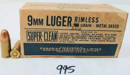 AMMO: 50X CIL SUPER-CLEAN 9MM LUGER