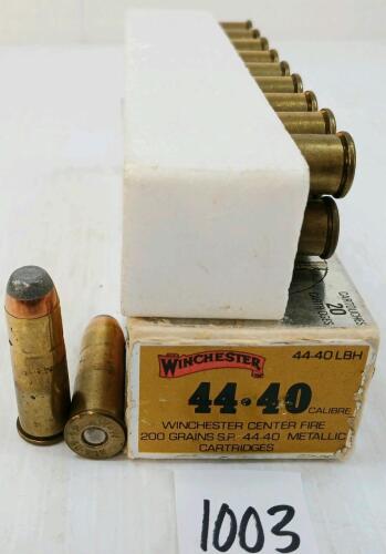 AMMO: 20X WINCHESTER .44-40CAL - 200GR - LITTLE BIG HORN EDITION