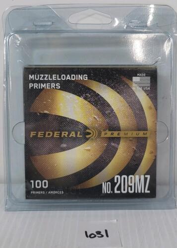PRIMERS: 100X FEDERAL NO. 209MZ MUZZLELOADING PRIMERS