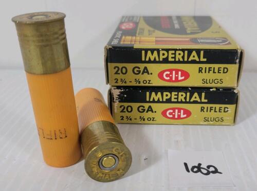 AMMO: 10X IMPERIAL 20GA - 2 3/4IN - RIFLED SLUGS