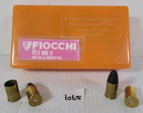 AMMO / BRASS: 6X G.F.L. .455 MK II LIVE / 44X BRASS