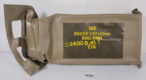 AMMO: 140X 7.62X51MM BALL - SEALED
