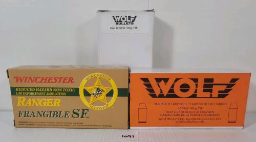 AMMO: 150X MIXED .40 S&W - 135GR - FRANGIBLE SF