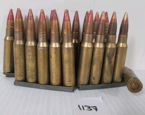 AMMO: 20X MILITARY ISSUE 7.62MM - TRACER(?)