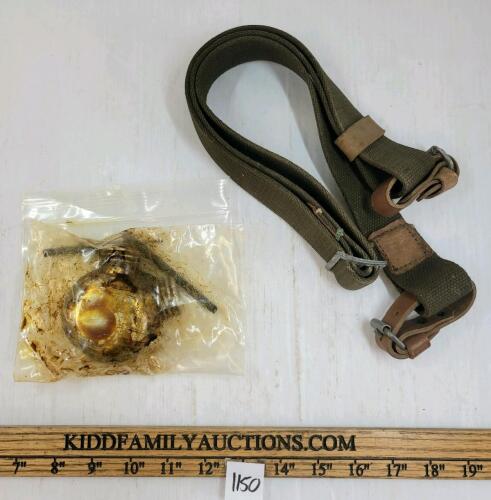 LOT OF 5 - WWII RUSSIAN SVT-40 SLING, OILER & TOOLS