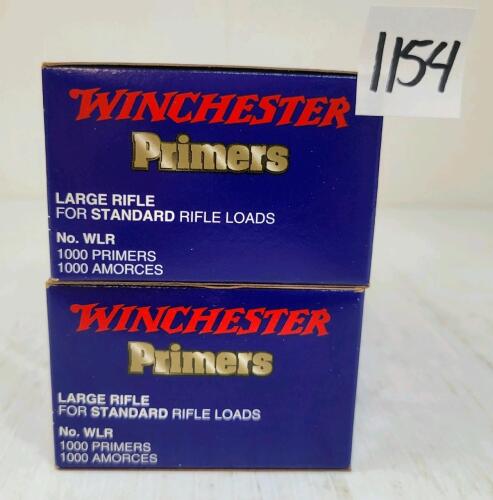 PRIMERS: APPROX 2000X WINCHESTER NO. WLR PRIMERS