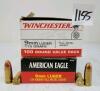 AMMO: APPROX 125X FEDERAL & WINCHESTER 9MM - 115 & 124GR