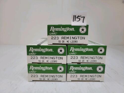 AMMO: 100X REMINGTON .223REM - 55GR